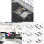 Storage Box White Medium Drawer Type Under Desk Punch Free Self Stick Organizer Carousel 2