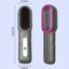 Cordless Hair Straightener Brush with LED Display, Rechargeable, Anti-Scald-Pink Carousel 3