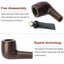 Ebony Tobacco Pipe Handmade Straight Stems Wooden Smoking Pipe Carousel 5