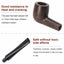 Ebony Tobacco Pipe Handmade Straight Stems Wooden Smoking Pipe Carousel 6