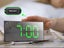 LED Digital Clock Bedside Table Alarm Clock Temperature Green Time Display Decor Carousel 5