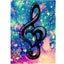 5D Diamond Painting Kit - Colorful Starry Sky Music Notation Carousel 1
