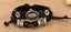 Leather Bracelet - Black & Alloy Charms Rivet Holes Multi layer Carousel 2