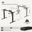 FlexiSpot E2 Essential Standing Desk - 1400x800x25mm - Honey Oak Colour Carousel 4