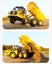 HUINA 1553 Dump Truck Mine Model Car 1:16 Remote Control RC (Hui Na) Carousel 3
