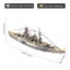Piececool 3D Metal Puzzle Model Building Kits - Nagato Class Battleship Jigsa... Carousel 2