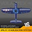 New F4U Corsair RC Plane 2.4Ghz 4CH 400mm Wingspan One-Key Aerobatic RTF Remo... Carousel 6