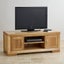 Chamfer Solid Oak 2 Doors TV Unit (Oak Furniture Store & Sofas) Carousel 1
