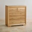 Chamfer Solid Oak 2 over 3 Chest of Drawers (Oak Furniture Store & Sofas) Carousel 1
