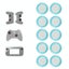 10 Pcs Gamepad Silicone Luminous Button Cap Rocker Cap For Ps5 / Ps4 / Ps3 / ... Carousel 7