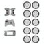 10 Pcs Gamepad Silicone Luminous Button Cap Rocker Cap For Ps5 / Ps4 / Ps3 / ... Carousel 9