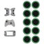 10 Pcs Gamepad Silicone Luminous Button Cap Rocker Cap For Ps5 / Ps4 / Ps3 / ... Carousel 17