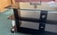 Approx 1.20m black glass 3 level TV/AV Entertainment Stand Carousel 3