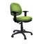 Buro Image Office Task Chair with Armrest, Black Nylon Base, Green Fabric, As... Carousel 1