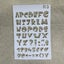 26cm x 17.5cm Stencil - Alphabet Stencils Carousel 1