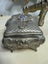 Antique Italian Rococo Chased Casket Box & Ceramic Cabochon with Lustre Glaze Carousel 6