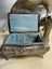 Antique Italian Rococo Chased Casket Box & Ceramic Cabochon with Lustre Glaze Carousel 11