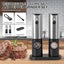 2 Pcs Electric Pepper Grinder Set with USB Cable Charging Base Brush Rechargea Carousel 8