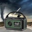 12000mAh AM/FM/NOAA Weather with 2 Panels Solar Hand Crank Portable Emergency... Carousel 4