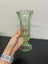 Vintage art deco green depression glass vase Carousel 6