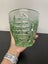 Vintage 1930's Art Deco Green Depression Glass Vase Carousel 4