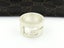 GUCCI Sterling Silver Stencil G Logo Wide Band Ring Size 5.75 Carousel 2