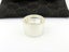 GUCCI Sterling Silver Stencil G Logo Wide Band Ring Size 5.75 Carousel 3