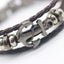Mens Womens Braided Leather Bracelet Stainless Steel Clasp Wristband Jewelry Set Carousel 3