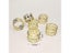 6Pcs Eid Ramdan Napkin Ring Silver Gold Napkin Buckles Decor Carousel 8