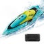 RC Mini Boat with LED Light,2.4Ghz Full Proportional Remote Control Boat Carousel 8