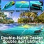RC Mini Boat with LED Light,2.4Ghz Full Proportional Remote Control Boat Carousel 10