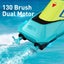 RC Mini Boat with LED Light,2.4Ghz Full Proportional Remote Control Boat Carousel 15
