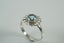 PRETTY BLUE TOPAZ RING STAMPED 925 Carousel 5