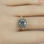 PRETTY BLUE TOPAZ RING STAMPED 925 Carousel 6