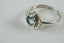 PRETTY BLUE TOPAZ RING STAMPED 925 Carousel 7