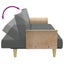 2-Seater Sofa Bed With Pillows And Footstool Dark Grey Velvet Txolxol Carousel 7