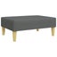 2-Seater Sofa Bed With Pillows And Footstool Dark Grey Velvet Txolxol Carousel 8
