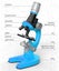 Microscope for Kids Beginners 100X 400x 2000X Magnification Kids Science Toys Carousel 3