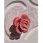 6 Knobs - Vintage Ceramic Rose Flower Door Knob Drawer Cupboard Pink Carousel 6