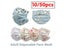 10-50pcs Adult Floral Printed Disposable Face Masks 3 Layer Meltblown Carousel 3