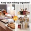 Embellir Makeup Case Acrylic Rotating Cosmetic Organizer Storage Display Holder Carousel 6