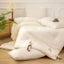 Knitted Cotton Soybean Fiber Duvet For Four Seasons In Warm White Carousel 3