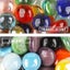 80g/2.82oz 15-25mm Translucent Glass Beads Flat Round Mosaic Tiles DIY Art Carousel 4
