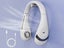 Portable Neck Fan Mini Bladeless Foldable Neck Fan 360 Degree Cooling Fan White Carousel 6