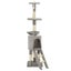 vidaXL Cat Tree with Sisal Scratching Posts 138 cm Grey Carousel 4