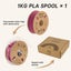 Creality Hyper Series PLA 3D Printing Filament 1kg - Viva Magenta Carousel 3