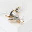Tropicana Kohola Whale Brooch - Paua, Abalone, Shell, Crystal, Pearl, Whales,... Carousel 7