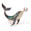 Tropicana Kohola Whale Brooch - Paua, Abalone, Shell, Crystal, Pearl, Whales,... Carousel 9