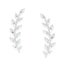Silver Leaf Crawler Earrings "Dina" Carousel 1