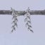 Silver Leaf Crawler Earrings "Dina" Carousel 3